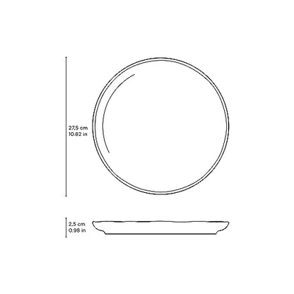 Conjunto c/ 6 Pratos Raso Bio Titanium Ø 27,5 cm