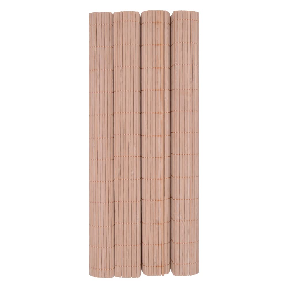 Mimo Style Jogo Americano de Bambu Claro com 4 Unidades 45x30 para Mesa, Cozinha e Sala de Jantar - Moderno Sofisticado Sustentável e Ecológico - Com Resistência Térmica e Evita Manchas