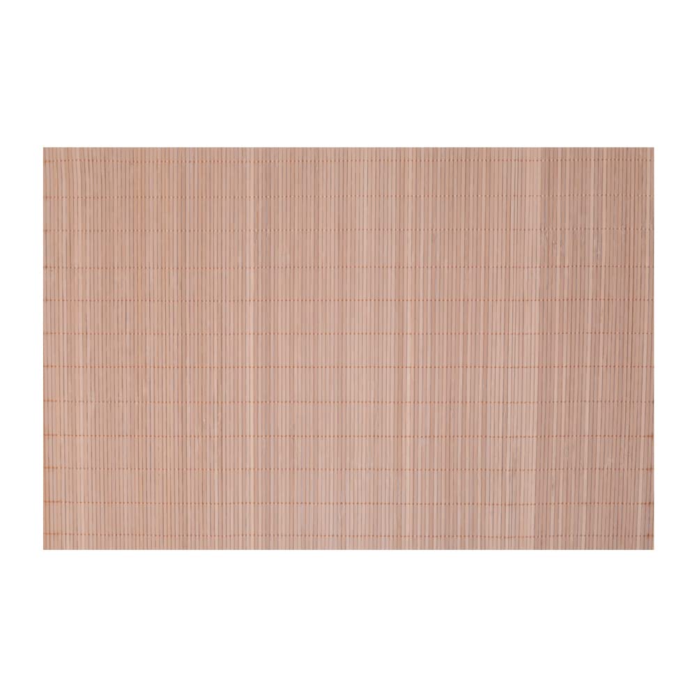 Mimo Style Jogo Americano de Bambu Claro com 4 Unidades 45x30 para Mesa, Cozinha e Sala de Jantar - Moderno Sofisticado Sustentável e Ecológico - Com Resistência Térmica e Evita Manchas