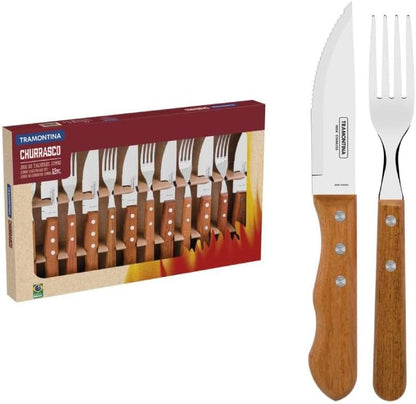 JOGO CHURRASCO INOX 12PC DYNAMIC