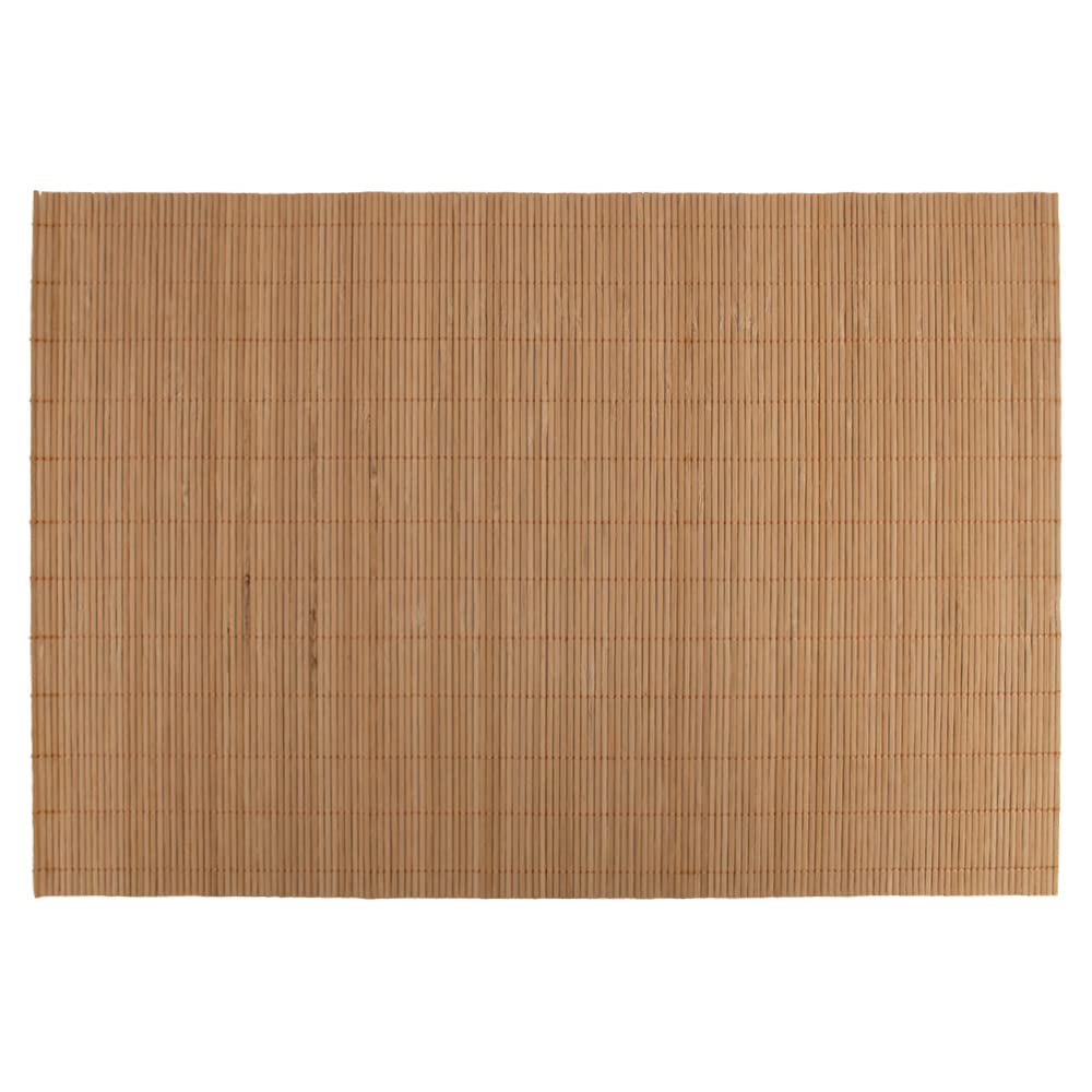 Mimo Style Jogo Americano de Bambu Claro com 4 Unidades 45x30 para Mesa, Cozinha e Sala de Jantar - Moderno Sofisticado Sustentável e Ecológico - Com Resistência Térmica e Evita Manchas