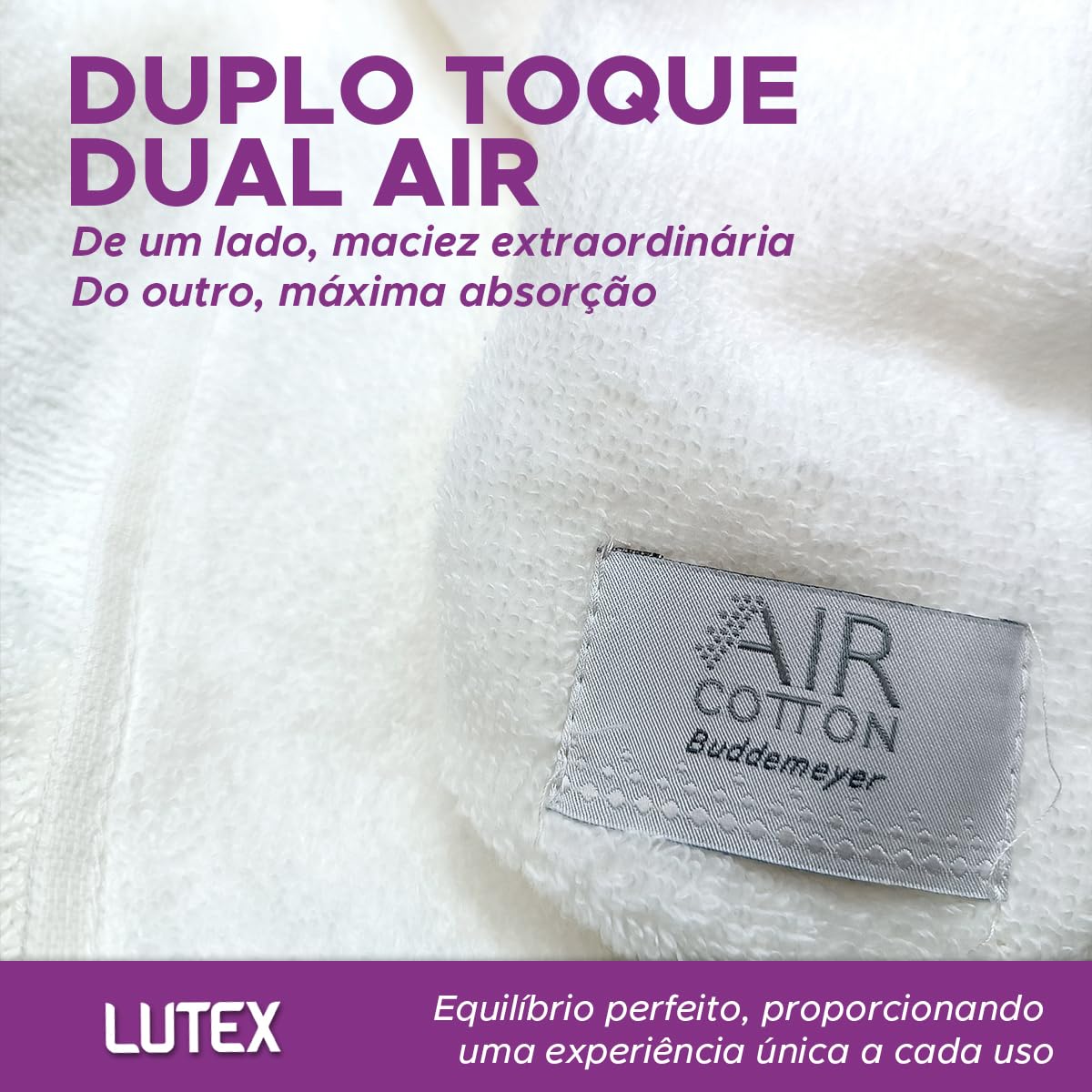 Jogo de Banho Gigante Banhão Buddemeyer Dual Air 100% Algodão 4 peças Toalha Alta Absorção Macia Grossa (Azul Verde 1810/1676)