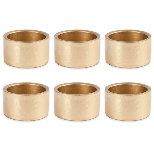 DII Coleção de anéis de guardanapo básico, decorativo, dourado, tamanho único, 6 unidades