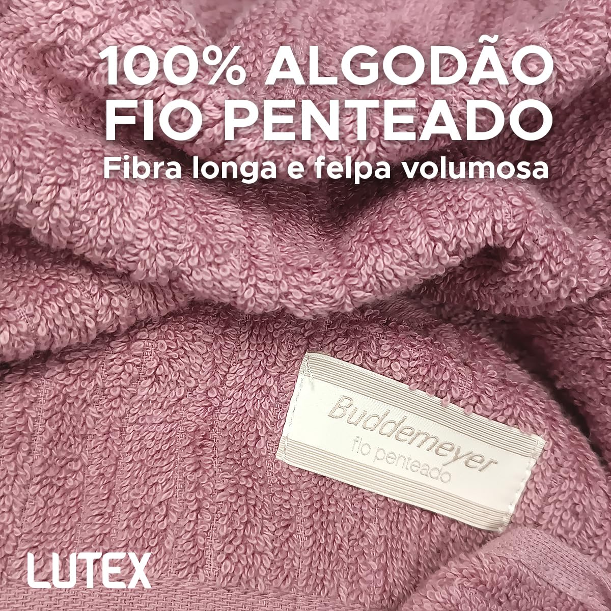 Jogo De Banho Gigante Buddemeyer - Toalha Banhão Fio Penteado Canelado - 100% Algodão - Kit 4 Peças (Bege 1769/1794)