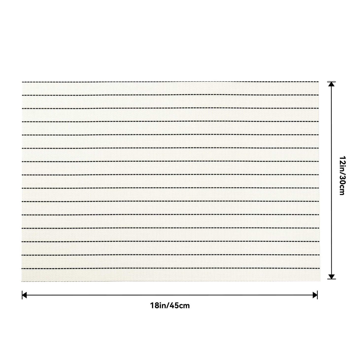 Leetaltree Jogo americano bege conjunto de 4 - tapetes antiderrapantes resistentes ao calor para mesa de jantar, tapetes de mesa de vinil de PVC duráveis laváveis (bege, 4)