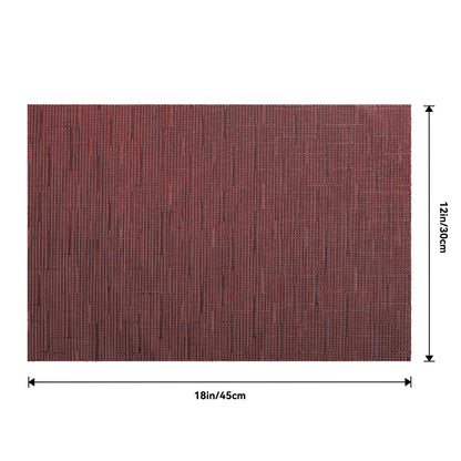 Leetaltree Jogo americano bege conjunto de 4 - tapetes antiderrapantes resistentes ao calor para mesa de jantar, tapetes de mesa de vinil de PVC duráveis laváveis (bege, 4)